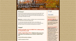 Desktop Screenshot of american-philosophy.org